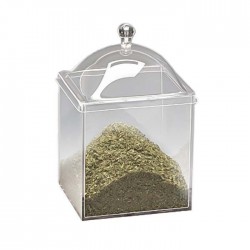 Zicco Akrilik Kapaklı Polikarbon Kavanoz 20x20cm ZCP-599