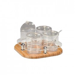 Zicco Polikarbon Sosluk Reçellik Baharatlık Standı - 0,75Lt 30x30xH;17cm ZCP-698