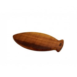 Lava Ahşap Balık Servis Tahtası 18 x 35 cm, İroko Ağacı