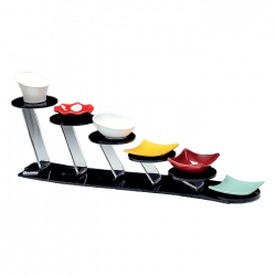 6'lı Minimel Akrilik Teşhir Standı 56x12xH;16,5cm ZCP-686
