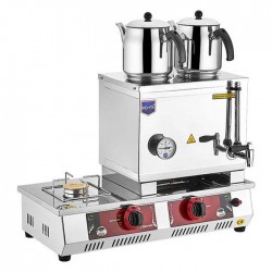 40 Model İki Demlikli Gazlı (CE) Çay Ocağı 29 lt