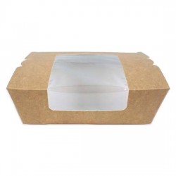 Kutu Menü Box Pencereli Büyük 18x10x5cm 45 Adetli
